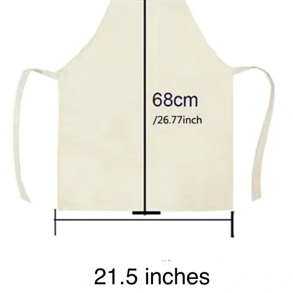 New My Kitchen My Rules Linen Apron - Picture 2 of 2